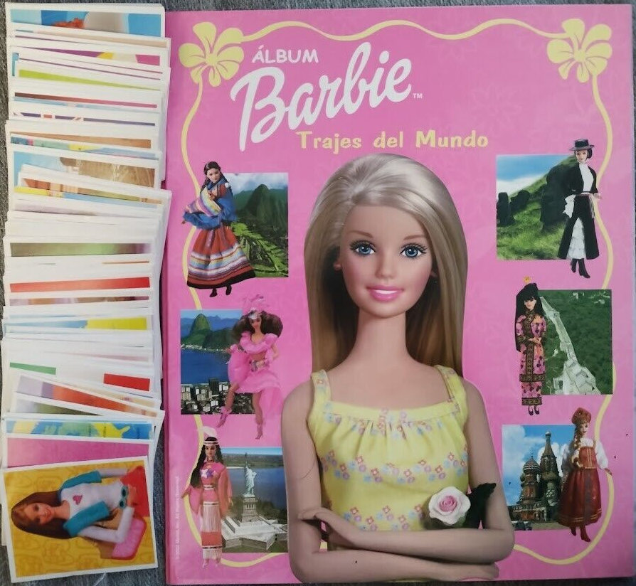 Argentina 2002 Topps Barbie Trajes del Mundo Album and Full