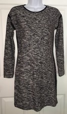 Athleta Marled Gray Thick Knit Retreat Sweater Dress Sz XS EUC 70844