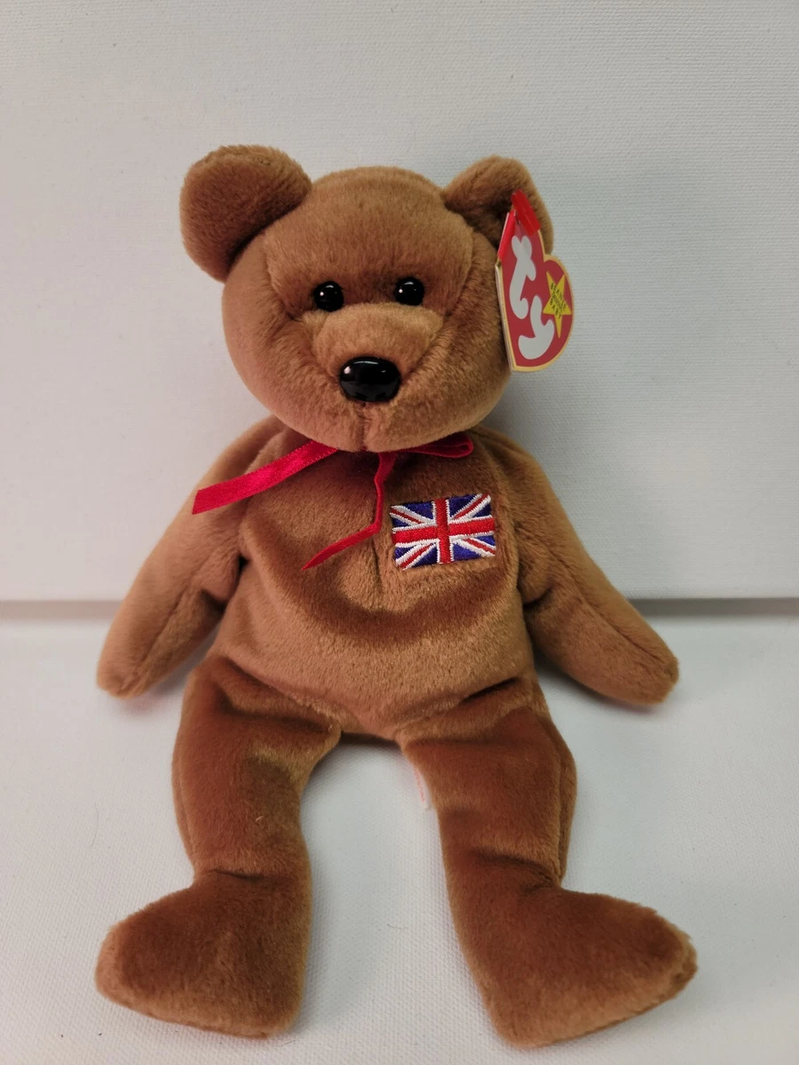 TY Beanie Baby BRITANNIA the Bear UK Exclusive 8.5 inch