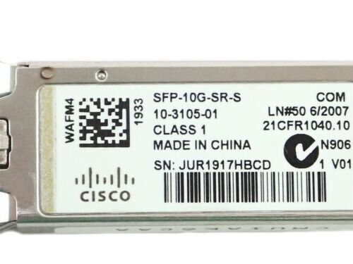 Cisco SFP-10G-SR-S 10 GigE MMF Transceiver Modul - Bild 3 von 3