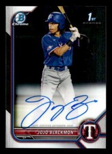 2022 Bowman Jojo Blackmon Chrome Prospect Autographs