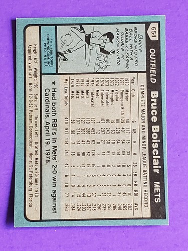 1980 TOPPS BASEBALL TRADING CARDS 541-726 YOU PICK FREE SHIPPING 50% 2 OR MORE - 第 159/229 張圖片