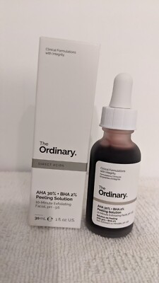 NEW The Ordinary AHA 30% *  BHA 2% Peeling Solution Exfoliating 1 fl oz. 30ml
