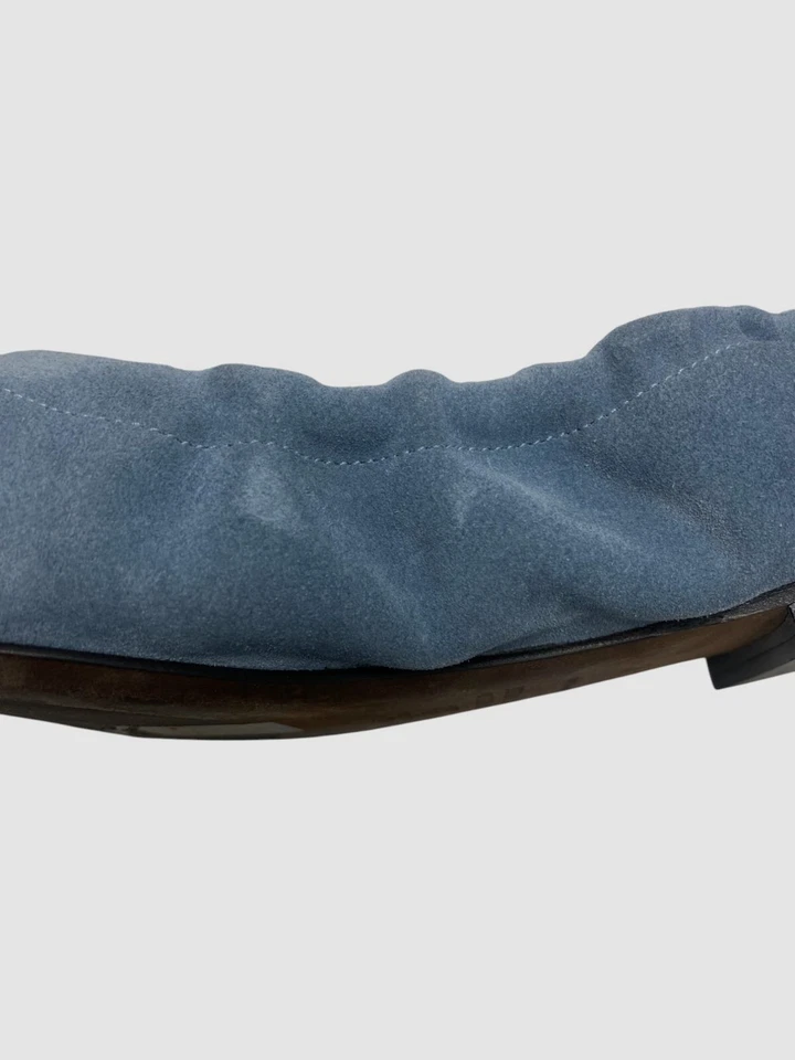 Zapatos planos de ballet Brunello Cucinelli para mujer azules Monili cuentas gamuza talla 40 Foto 4 de 4