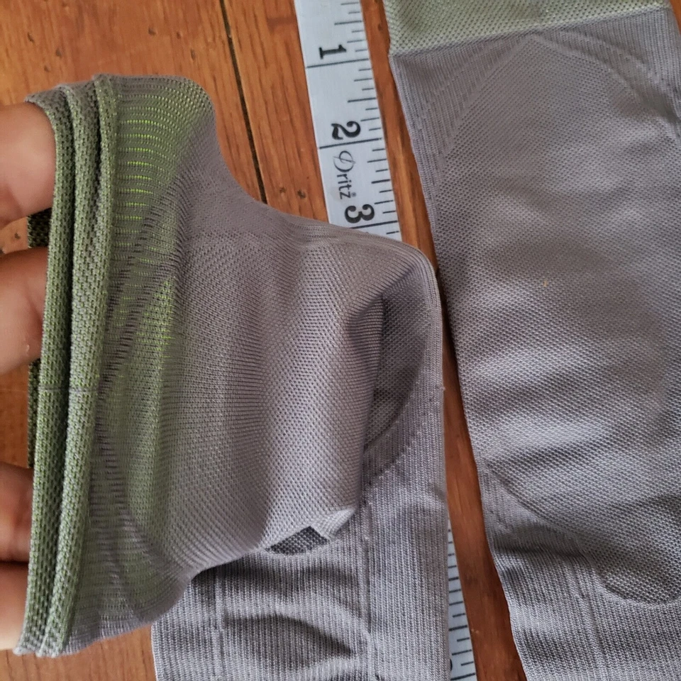 Calcetines/par pequeños Mcdavid de compresión dirigida 10k para corredor - carbón/br. Amarillo Foto 4 de 4