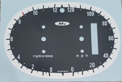 Honda CB77 CB 77 Superhawk Super Hawk Speedometer Overlay Decal Bright Light