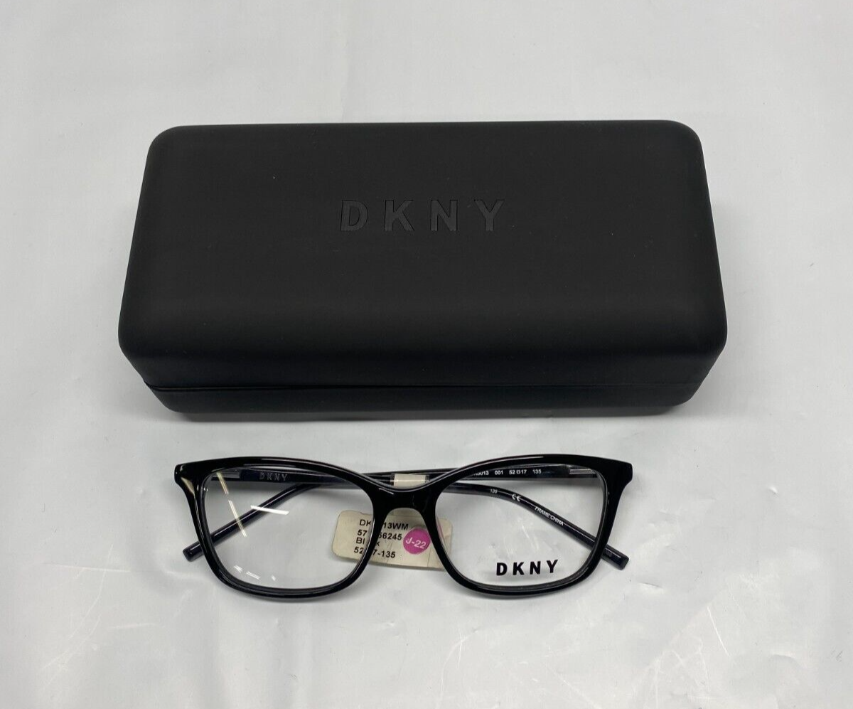 DKNY DK5013 Women's Eyeglasses 001 Black 52-17-135 Demo