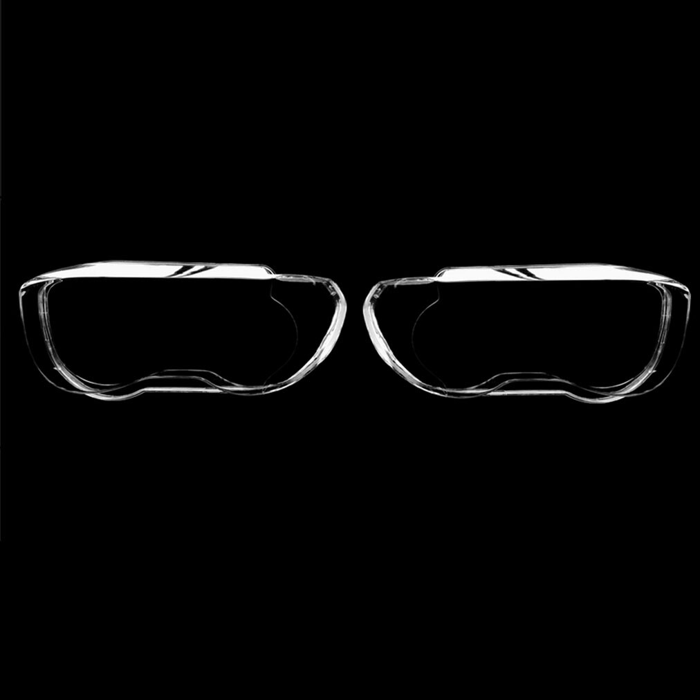 Pair Headlight Clear Lens Cover Replace For BMW 7-Series E65 1999-2004