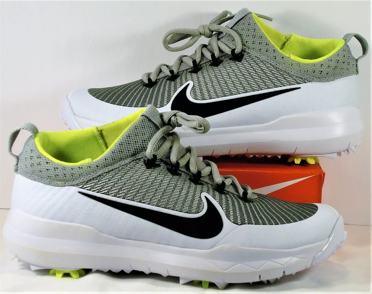 mejilla tomar Puno Nike Fi Premier Wolf Grey &amp; Black &amp; White &amp; Volt Golf Cleats Sz  7 NEW 835421 001 | eBay