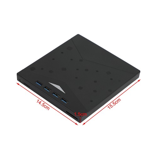 7 in 1 External CD/DVD Burner Drive USB 3.0 Type-c Type A CD-ROM Laptop - Afbeelding 9 van 9
