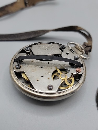 Westclox Scotty Style 3 Wind Pocket Watch 70 90001 No 40005 10" Leather FOB VTG - Picture 13 of 21