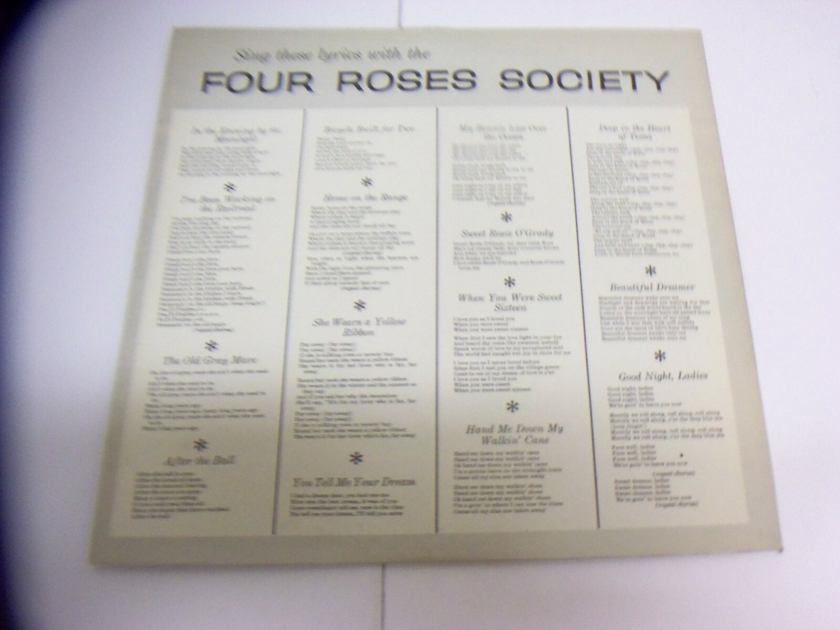 Four Roses Society Sing With The Four Roses Society KBOP-6583 1958