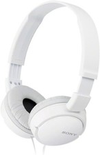 Sony MDR-ZX110 ZX Series Wired On Ear Headphones White