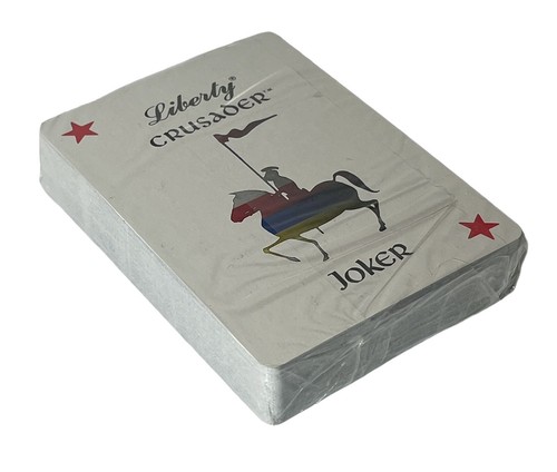 Vintage Liberty Crusader Playing Cards Acco Playing Card NEW SEALED with Box - Picture 6 of 7