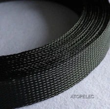 18-100MM Wide Braided PET Expandable Sleeving Cable Wire Sheath Mesh Loom