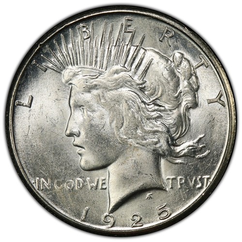 1925-S PCGS MS63 Peace Dollar - Picture 9 of 13