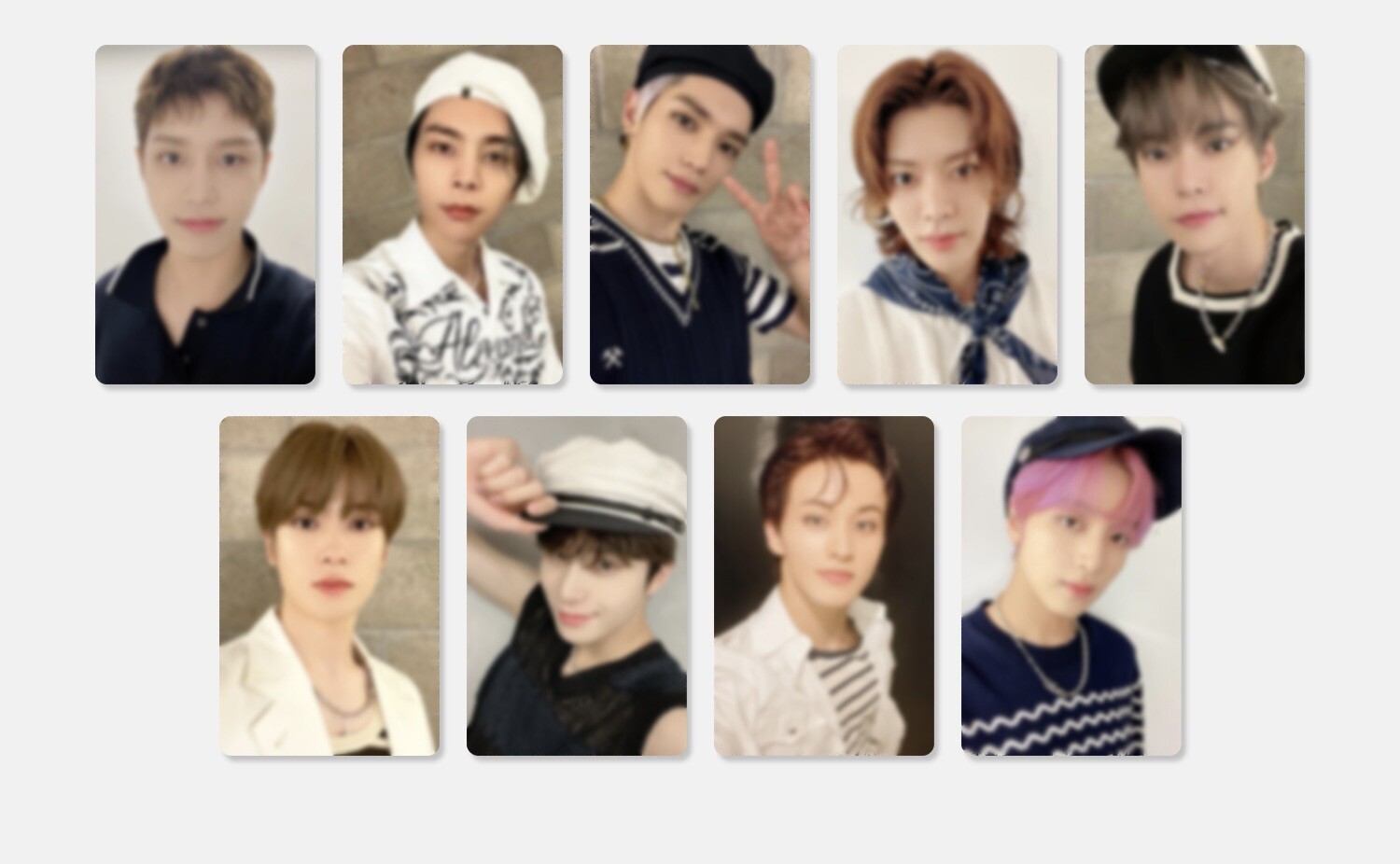 タレントカード NCT Taeyong Slow Acid Photocard Set 8 NCT Taeyong Slow Acid Photocard Set 8 タレントカード NCT Taeyong