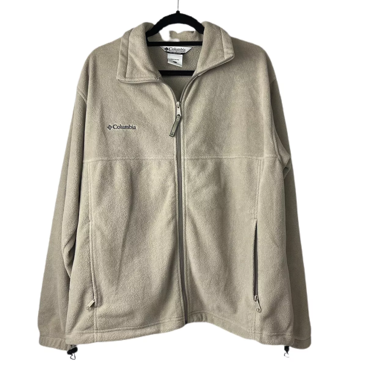 Columbia tan hotsell fleece jacket