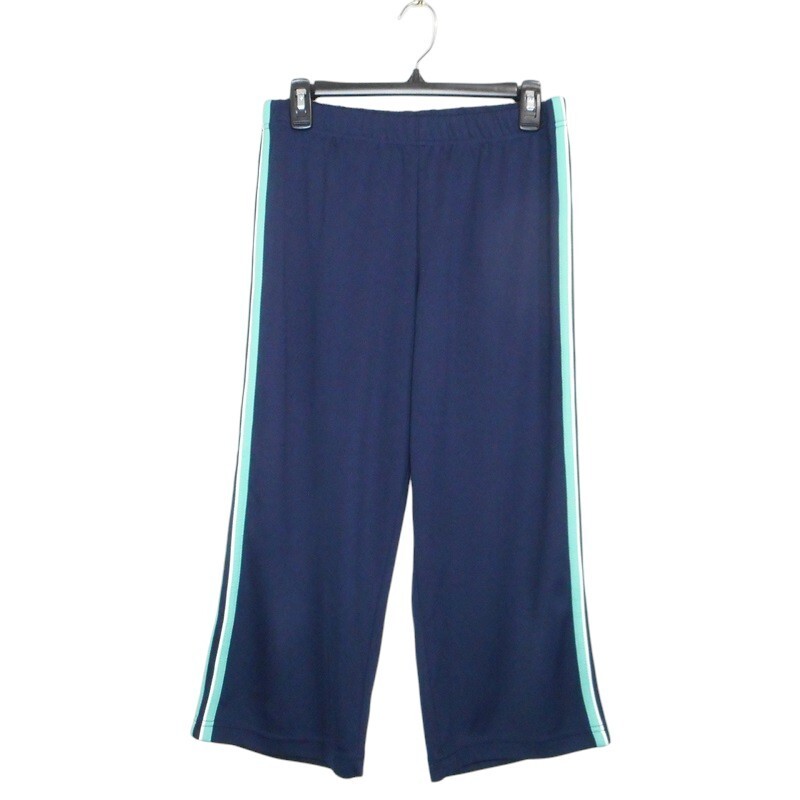 SJB Activewear Capri Pants Womens M Blue Polyester Mesh Pull On