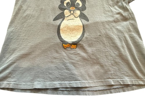 Camiseta Esmoquin Vintage Años 90 Warner Bros. Bugs Bunny & Playboy Penguin XL *GRIAL* - Imagen 5 de 12