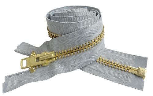 YKK #10 5" - 14" Brass Metal Extra Heavy- Duty Separating Jacket Zippers - Afbeelding 1 van 34