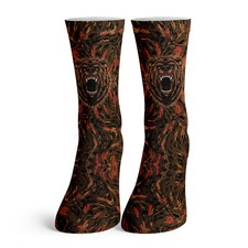 Kids Angry Bear Head Adult Crew Fashion Socks Fur Retro Animal Face Youth