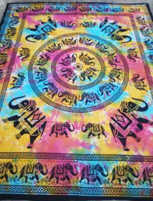 Indian Gypsy Mandala Tapestry Throw Bedspread Queen Decor Hippie Wall ...