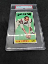 1965 Topps Jon Morris Psa 8 Rookie Pats Hof Tall Boy