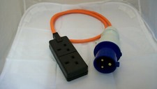 Generator 32 Amp Plug To 13 Amp Twin Socket 2.5mm cable