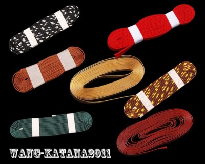 Cotton Silk Leather Ito Sageo for Japanese Katana Wakizashi Tanto Sword Fittings
