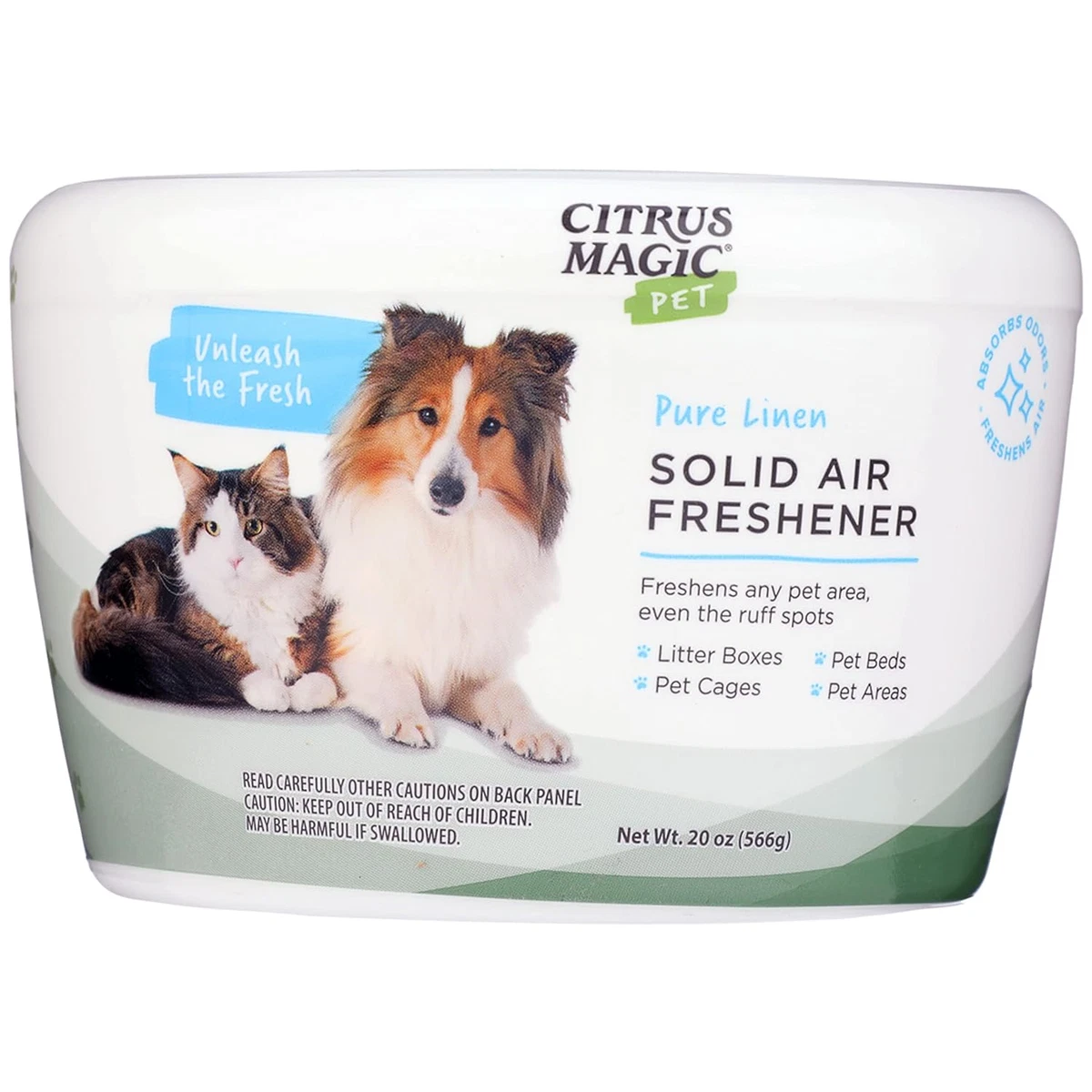 Citrus Magic Pet Odor Absorbing Solid Air Freshener Pure Linen 20
