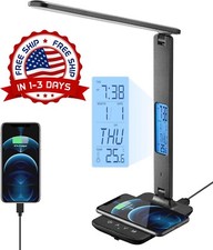 Regulable LED Escritorio Luz Sensor T ctil Mesa L mpara De Lectura Junto Cama US