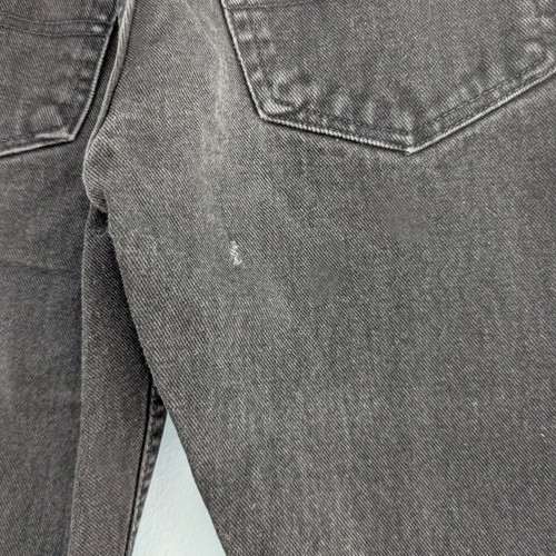 Vintage 90s Y2K Tommy Hilfiger Jeans Black Denim Cropped Distressed JRS Size 1 - Picture 7 of 10