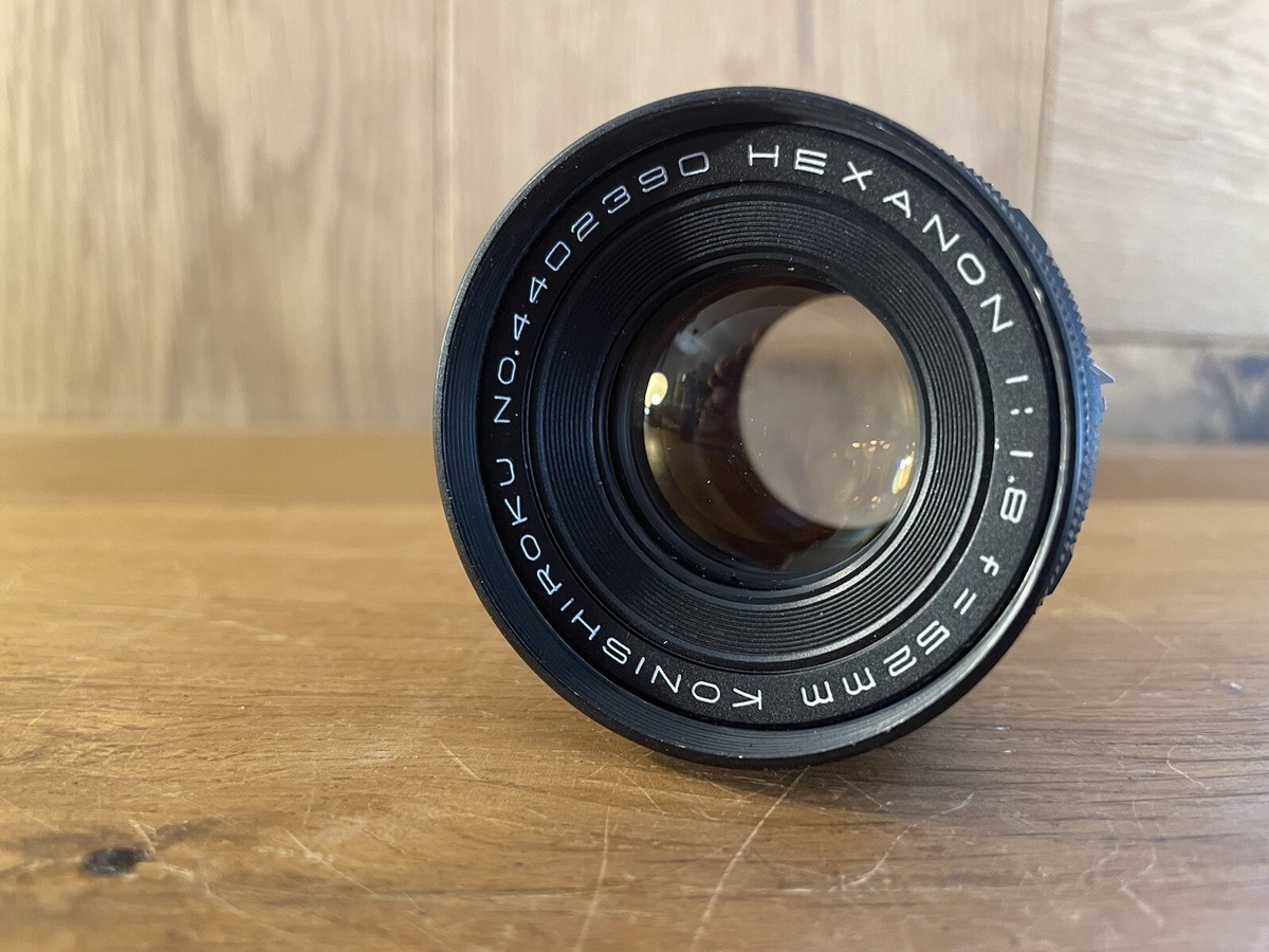KONISHIROKU HEXANON 52mm f/1.8 レンズ Near Mint ++* Konica Konishiroku Hexanon 52mm F/1.8 Standard Lens