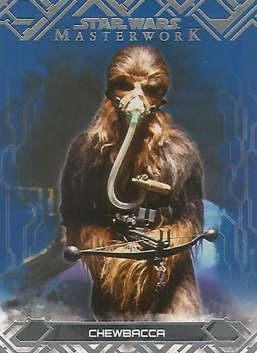 Star Wars Masterwork 2017: #42 "Chewbacca" Blue Parallel Base Card