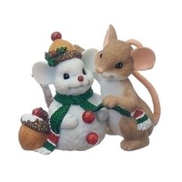 Charming Tails Christmas Mouse With Snowman Mouse 2017 130444 Charming Tails Christmas Mouse With Snowman Mouse 2017 130444