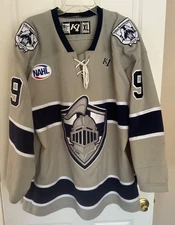 Wilkes-Barre Scranton Knights Game Worn Jersey 2019-20 Zak Currie K1 XL 