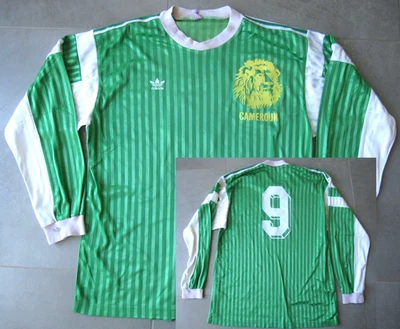 Maillot Cameroun 1990 Adidas vintage Roger Milla Shirt Homme XL - Photo 1/4