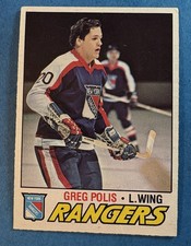 1977/78 O-Pee-Chee Hockey Card #112 GREG POLIS New York Rangers NHL Vintage OPC