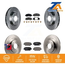 Front Rear Disc Brake Rotors And Ceramic Pads Kit For Mitsubishi Eclipse Cross