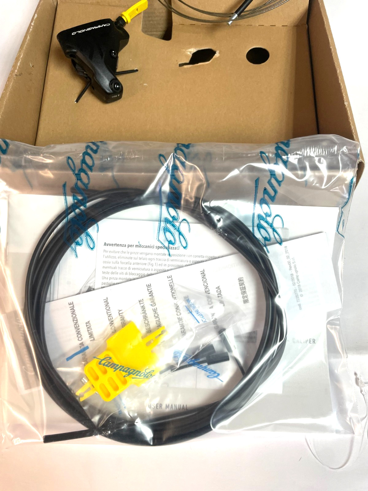 Campagnolo EKAR Hydraulic Right Disc Brake Lever 1x13 spd Shifter Caliper & Hose