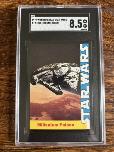 1977 Wonder Bread Star Wars #13 Millennium Falcon — SGC 8.5
