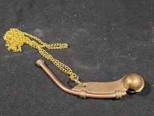 Vintage Copper And Brass Boatswains Bosuns Whistle