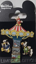 Disney WDI Silly Symphony Swings LE 300 3D Dangle Pin Mickey Donald Goofy DCA