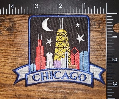 Chicago Illinois City Skyline Souvenir Travel Patch