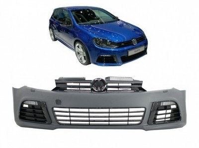 STOßSTANGE ''Upgrade-R20'' für Golf 6 [2008-2013] komplett GITTER + LED-Leuchten