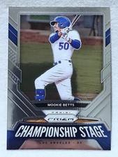 2021 Panini Prizm Championship Stage Mookie Betts #CS5 Los Angeles Dodgers 