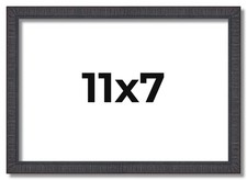 11x7 Frame Brown Picture Frame Complete Modern Photo Frame UV Acrylic, Acid Free