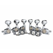 3L 3R Locking Guitar Tuners 1:21 10mm Chrome Sealed for Electric Acoustic