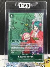 Kouzuki Hiyori OP12-028 Promo Full Art Foil Winner Stamp One Piece (1160)